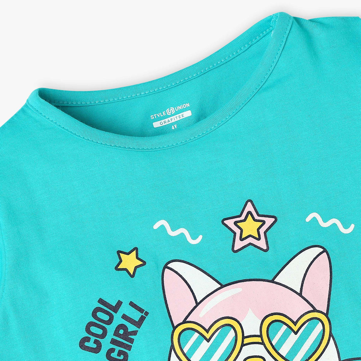 Girl's Regular Fit Graphic T-Shirt