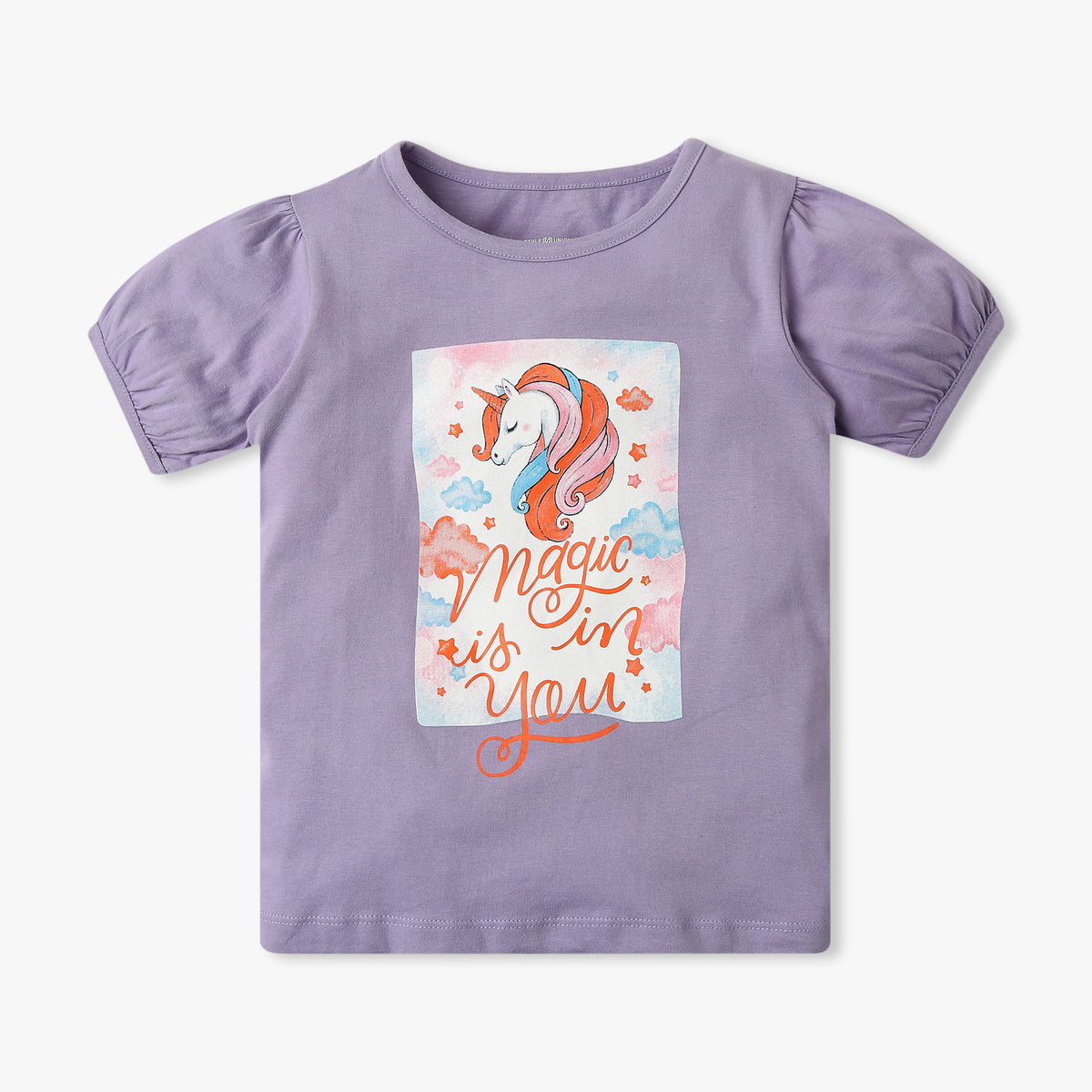 Girl's Regular Fit Graphic T-Shirt