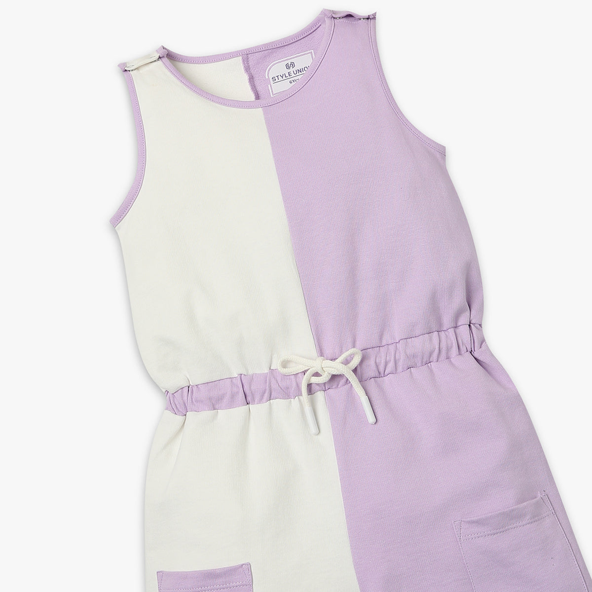 Girl's Regular Fit Solid Jumpsuit