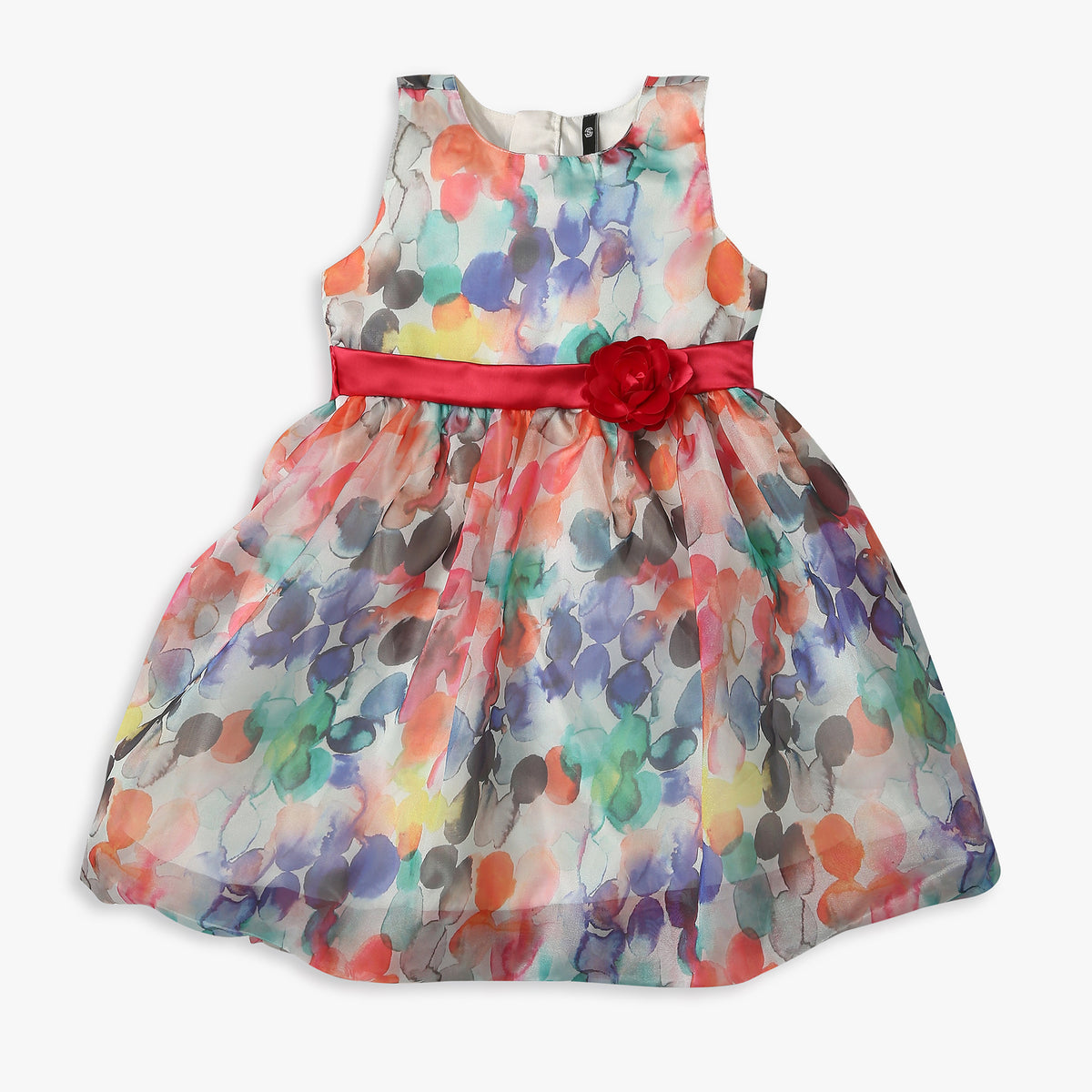 Girls Regular Fit Printed Frock