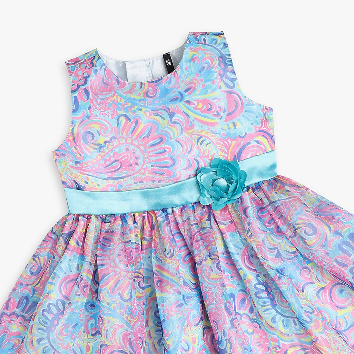 Girls Regular Fit Printed Frock