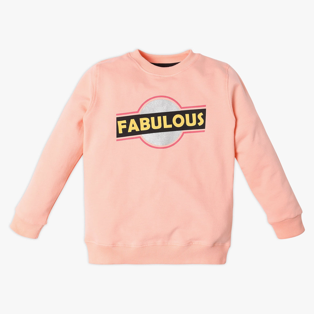 Girl's Regular Fit Printed Sweat Tees