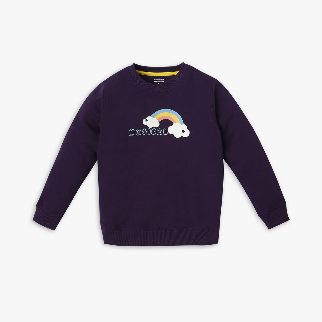 Girl's Regular Fit Graphic Sweat Tees