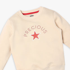 Girl's Regular Fit Printed Sweat Tees