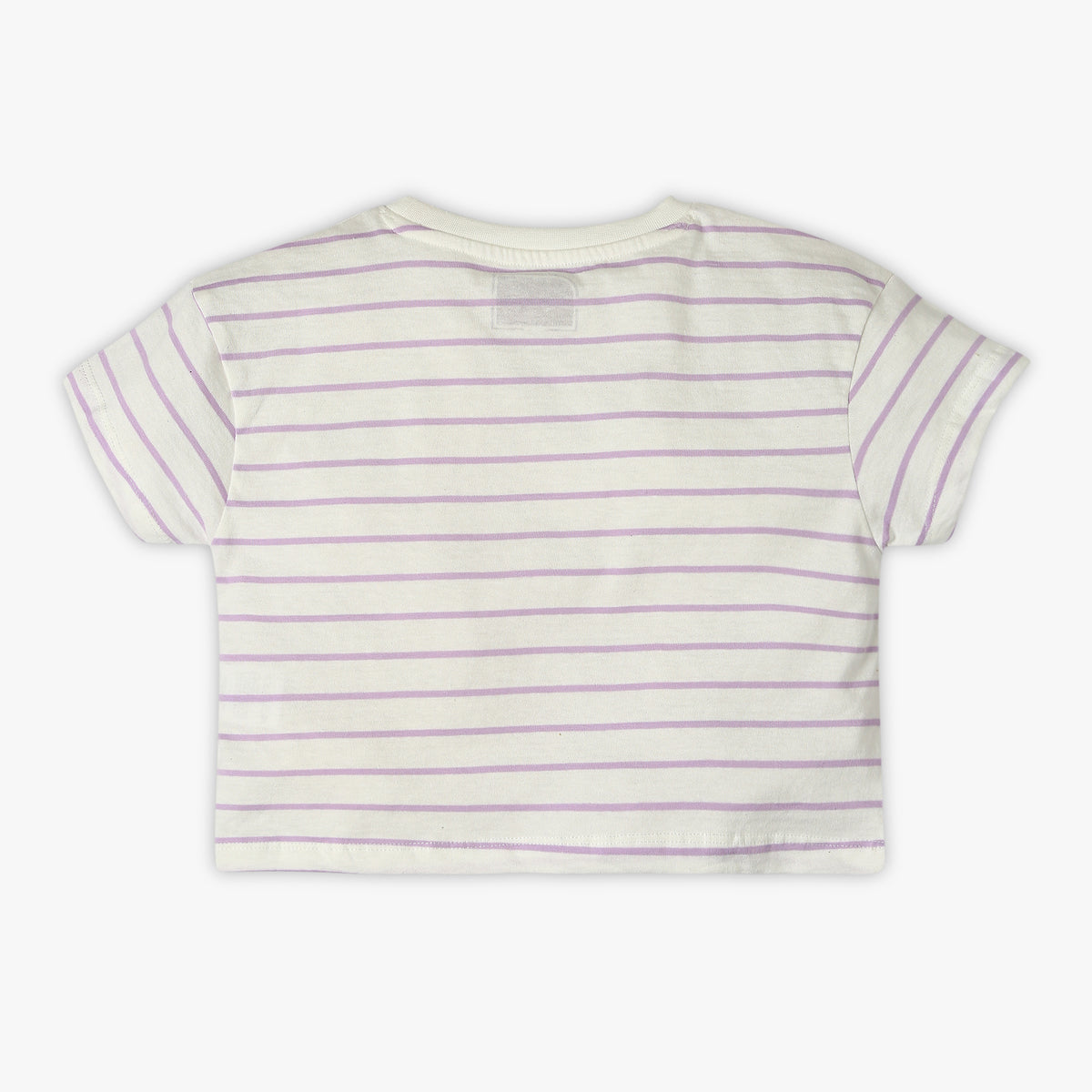 Girl's Regular Fit Striped T-Shirt