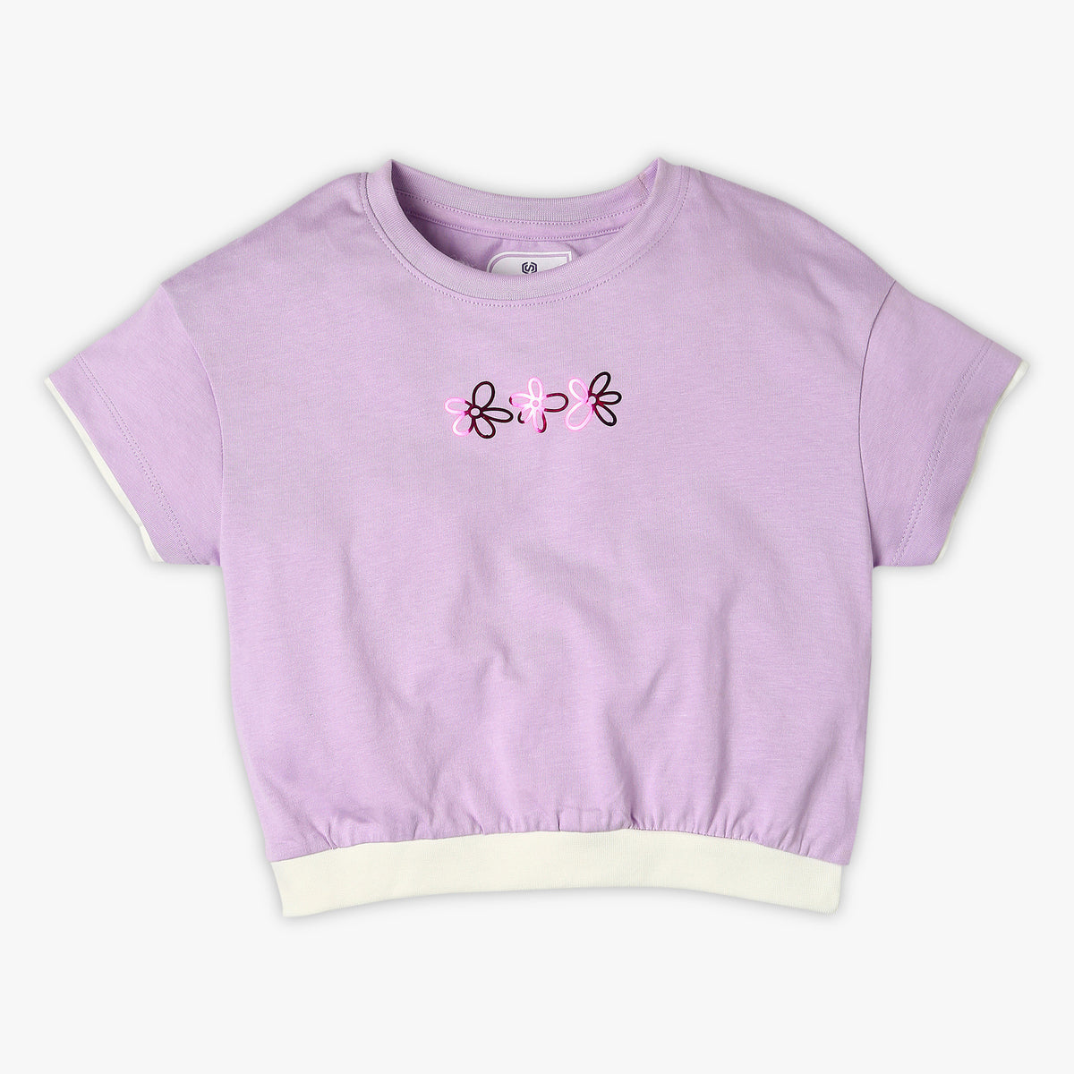 Girl's Regular Fit Solid T-Shirt