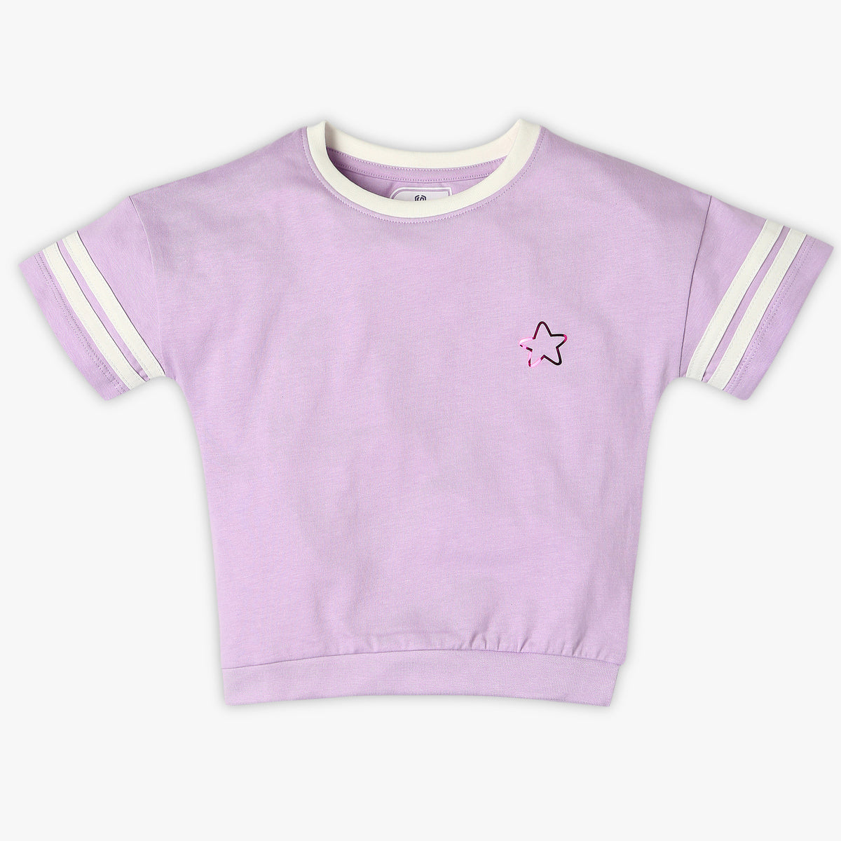 Girl's Regular Fit Solid T-Shirt