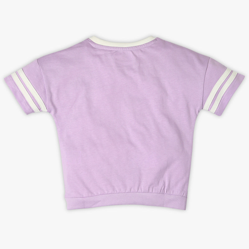 Girl's Regular Fit Solid T-Shirt