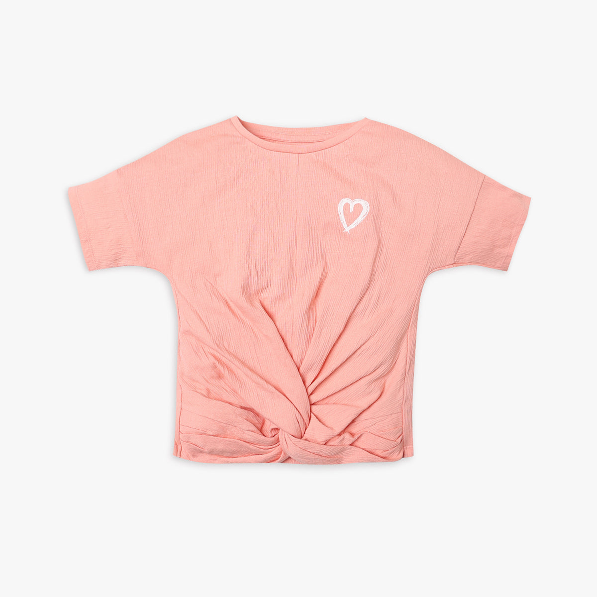 Girl's Regular Fit Solid T-Shirt