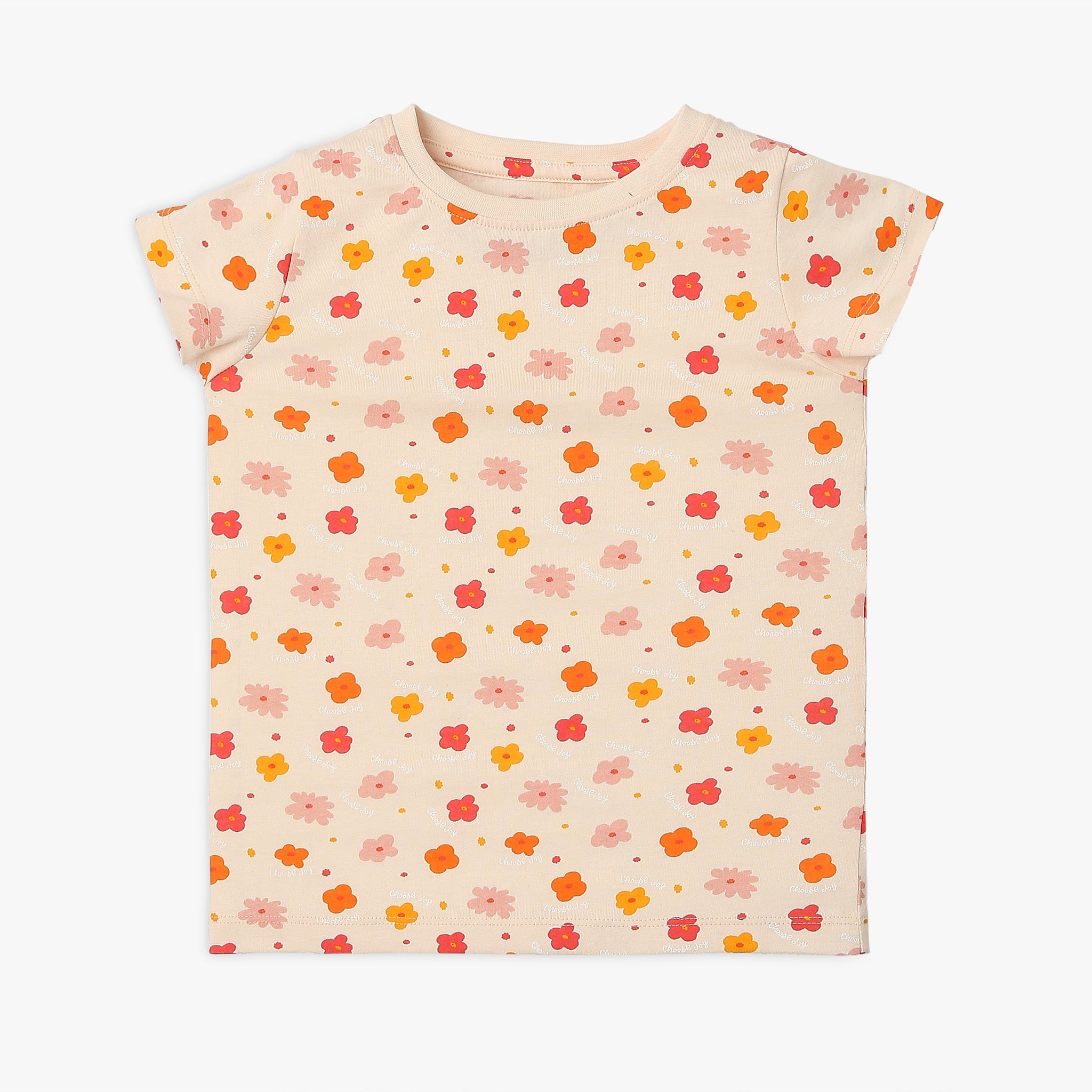Girl's Regular Fit Printed T-Shirt