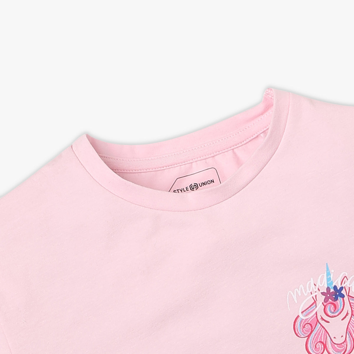 Girl's Regular Fit Printed T-Shirt