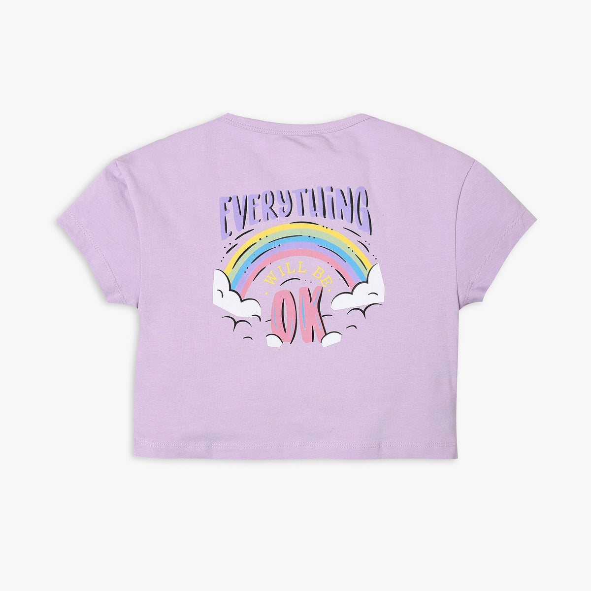 Girl's Regular Fit Printed T-Shirt