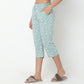 Regular Fit Printed Mid Rise Capris