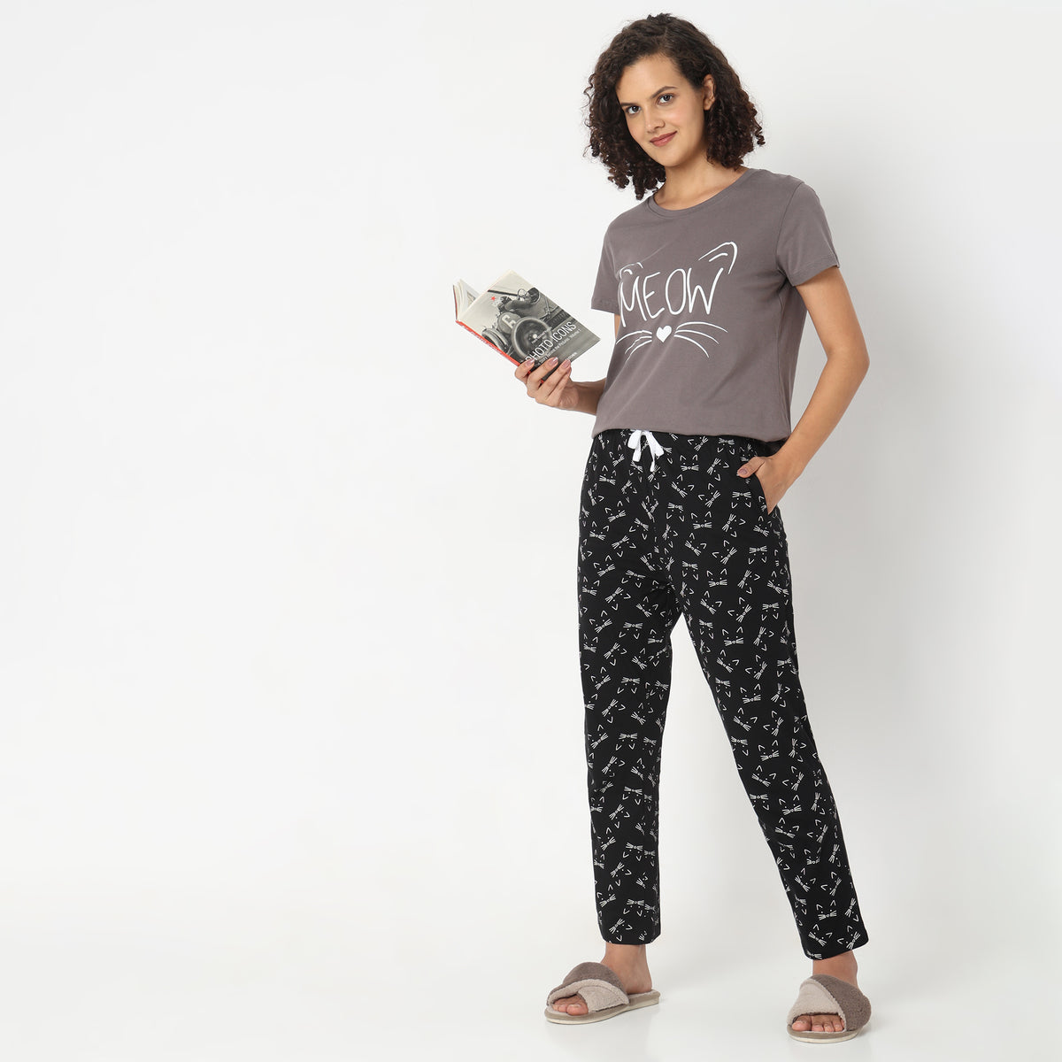 Regular Fit Animal Print Pyjamas