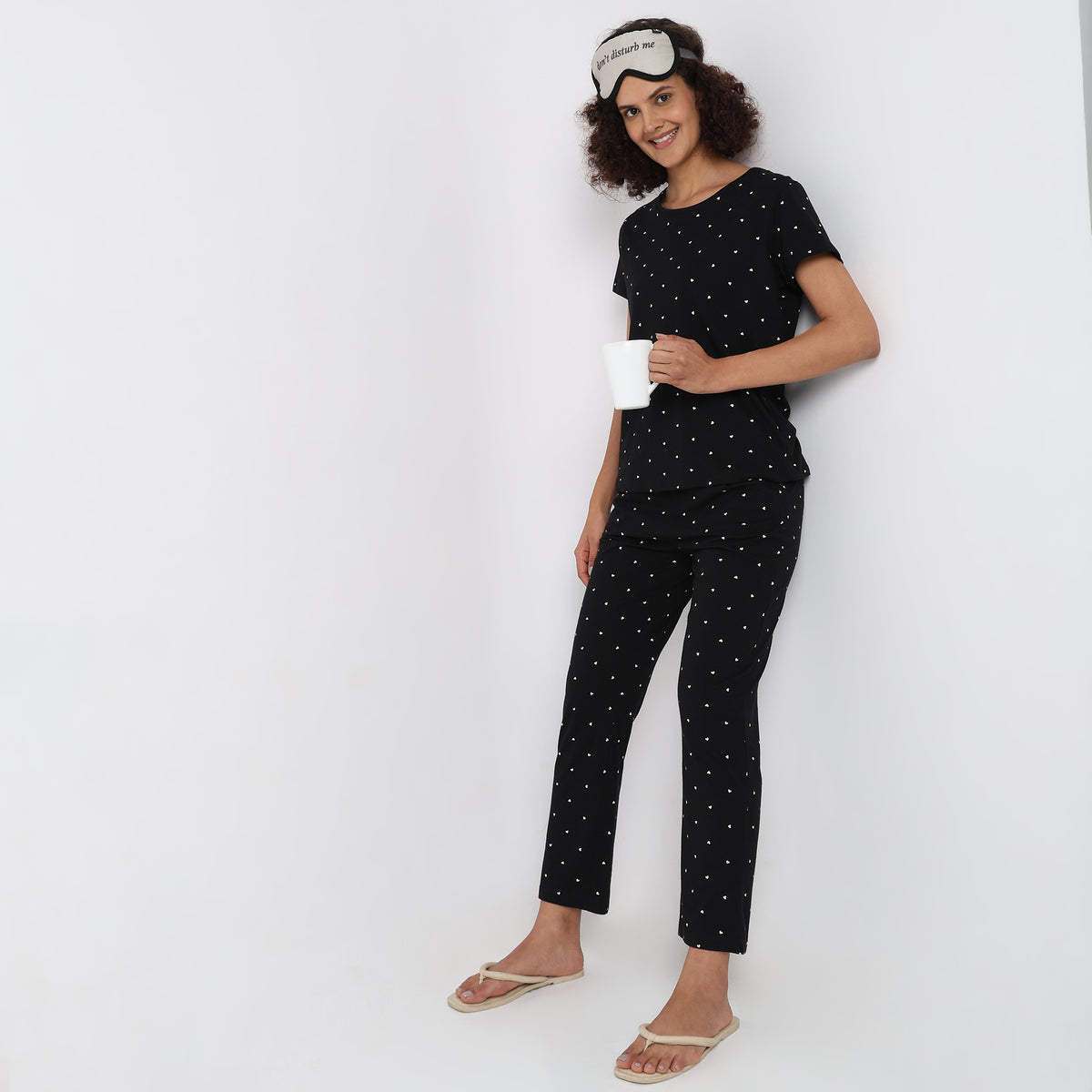 Regular Fit Printed Mid Rise Pyjamas