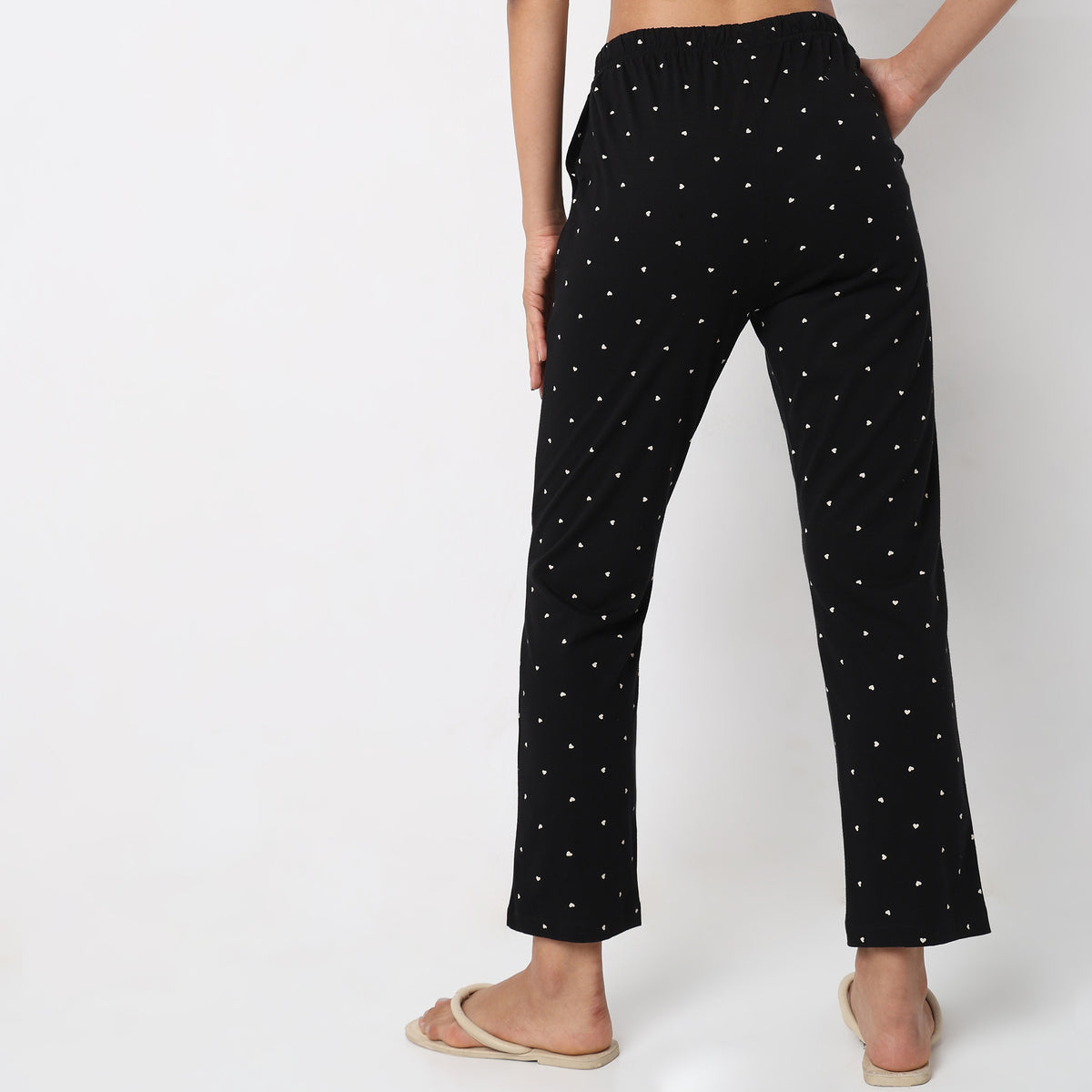 Regular Fit Printed Mid Rise Pyjamas