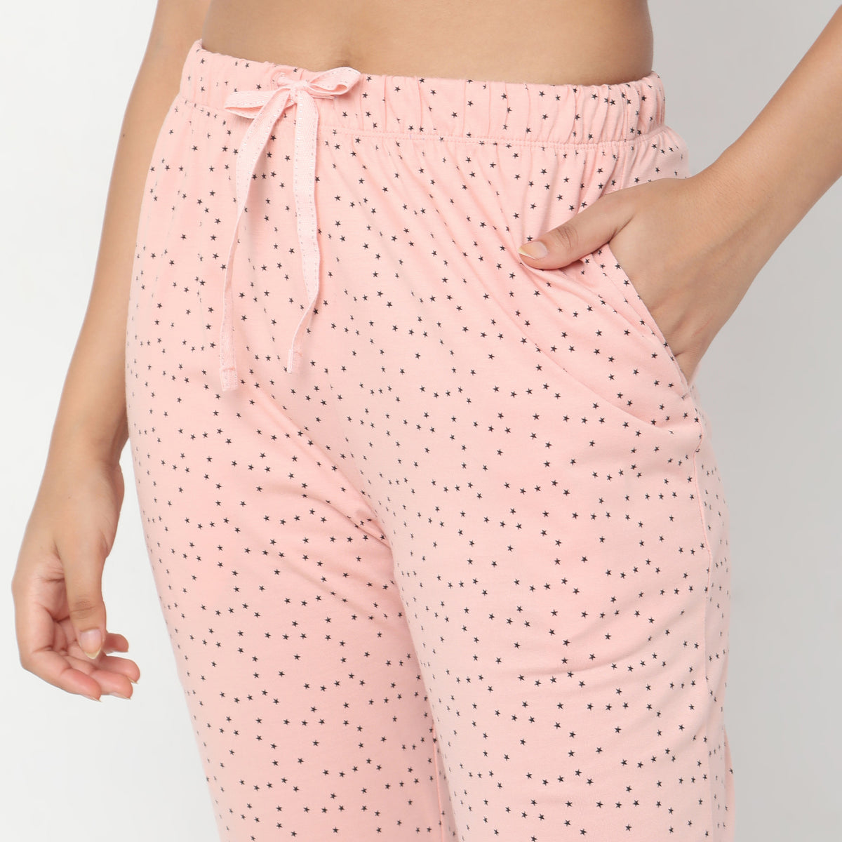 Regular Fit Printed Mid Rise Pyjamas