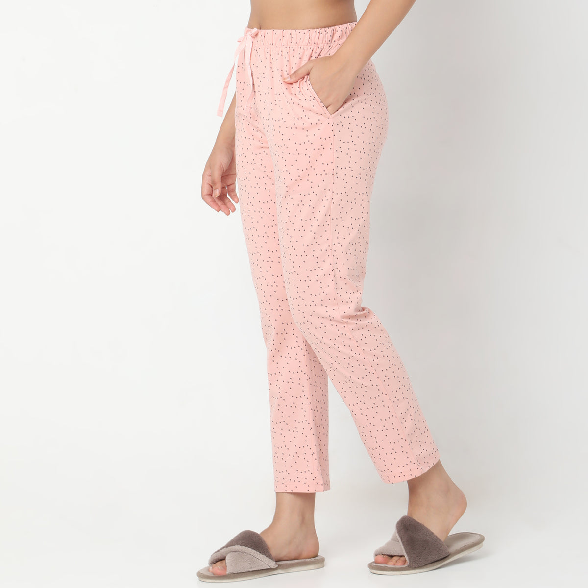 Regular Fit Printed Mid Rise Pyjamas