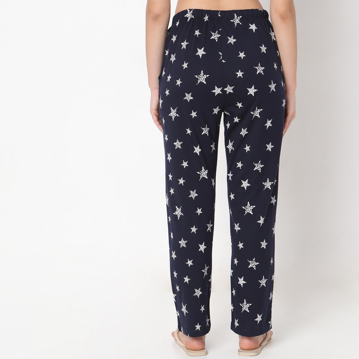 Regular Fit Printed Mid Rise Pyjamas