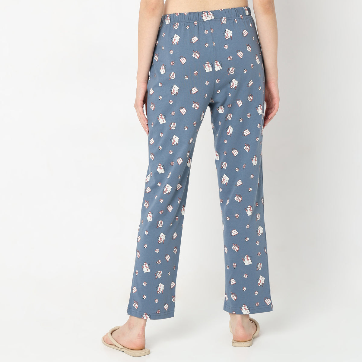 Regular Fit Printed Mid Rise Pyjamas