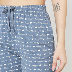Regular Fit Printed Mid Rise Pyjamas