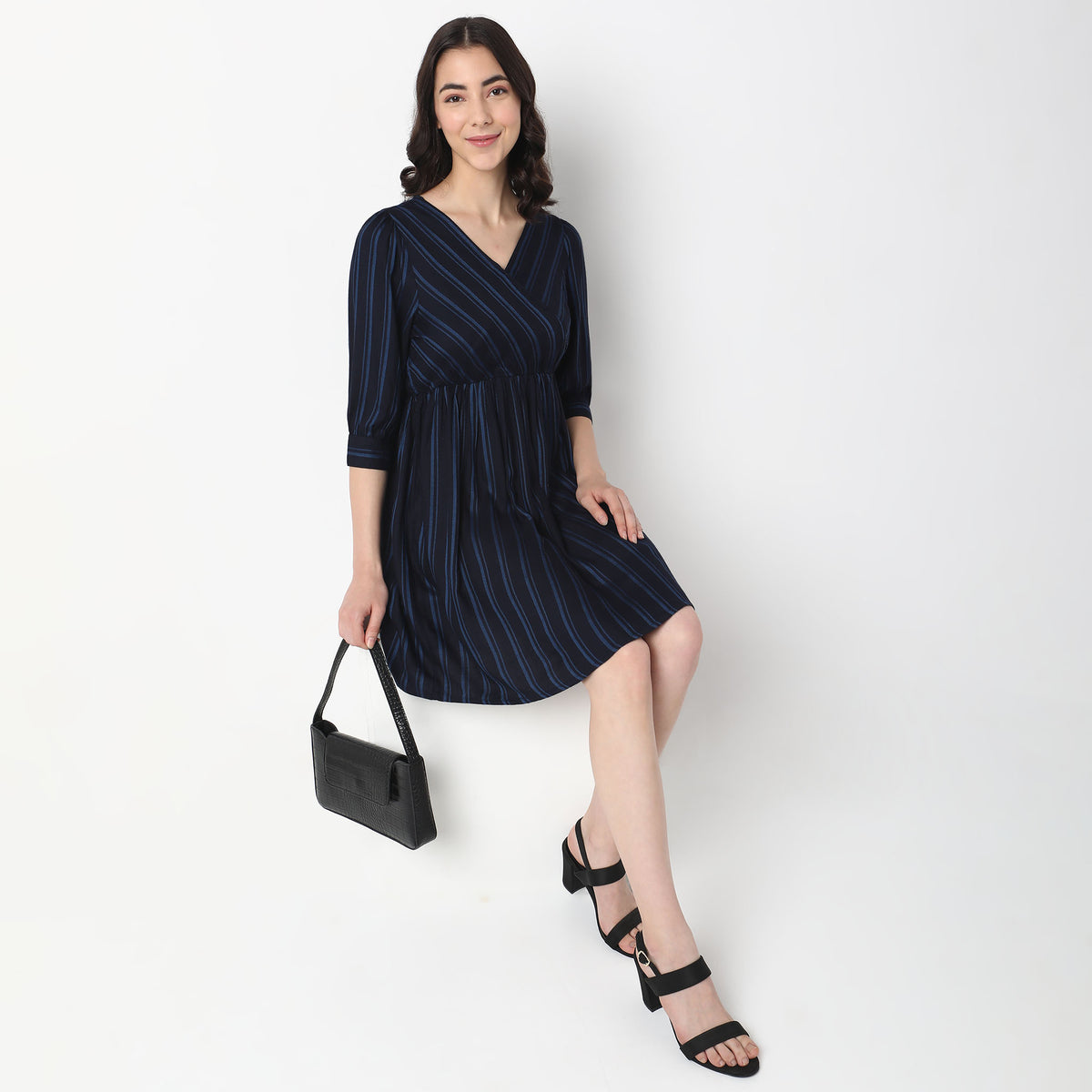 Regular Fit Striped Dress