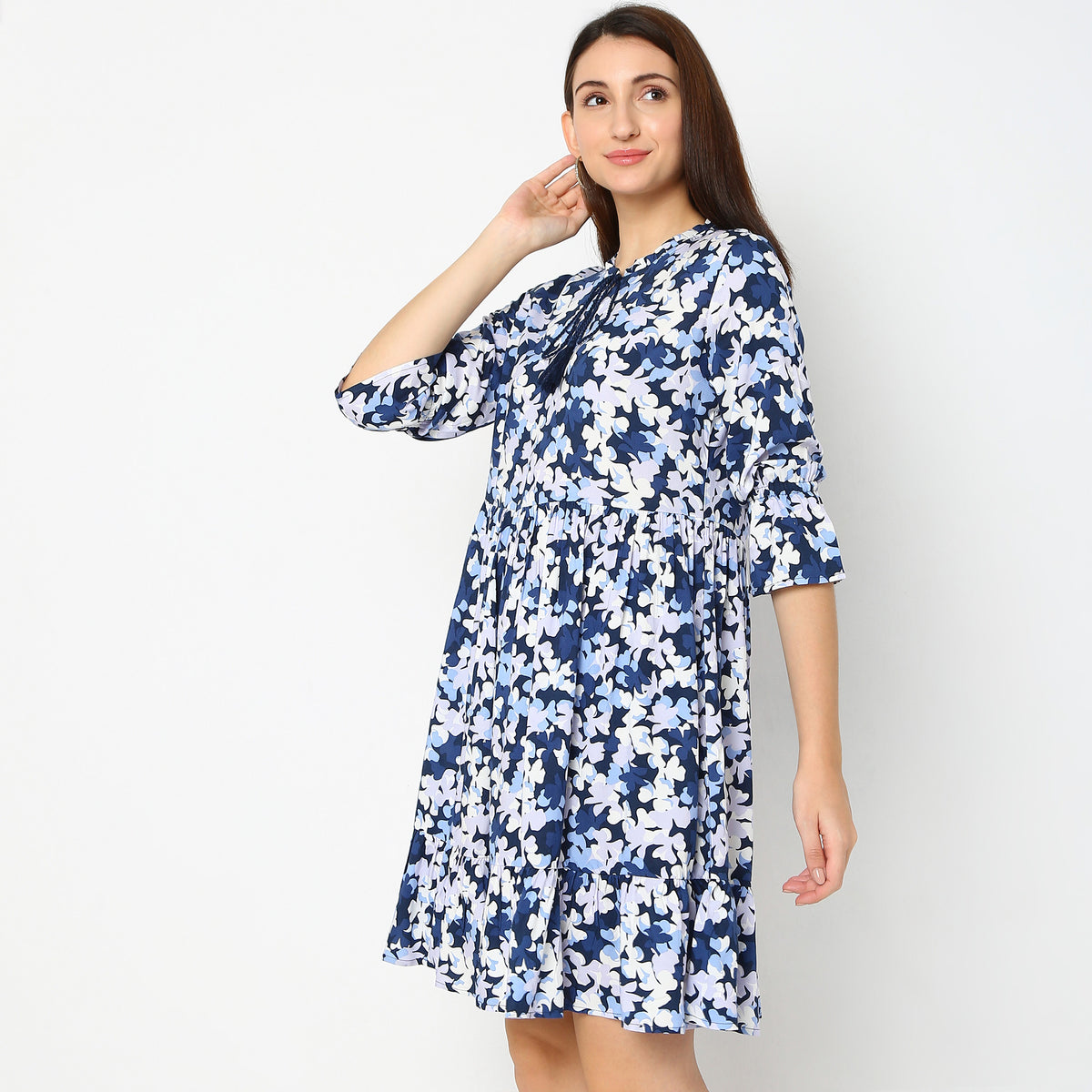 Flare Fit Floral Dress