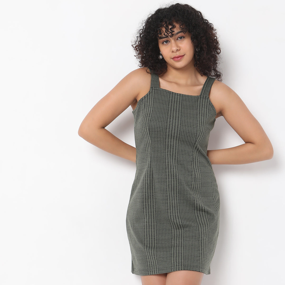 Regular Fit Jacquard Dress