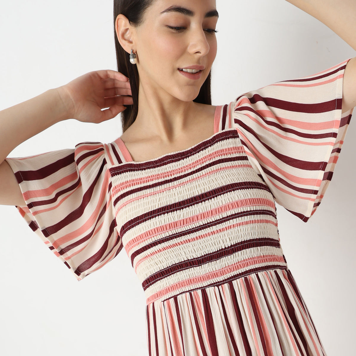 Regular Fit Striped Dress