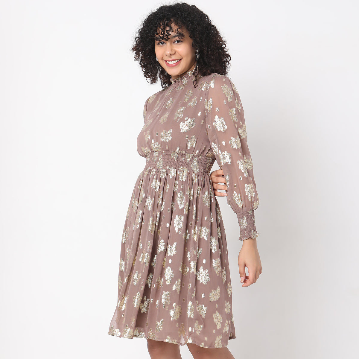 Flare Fit Floral Dress