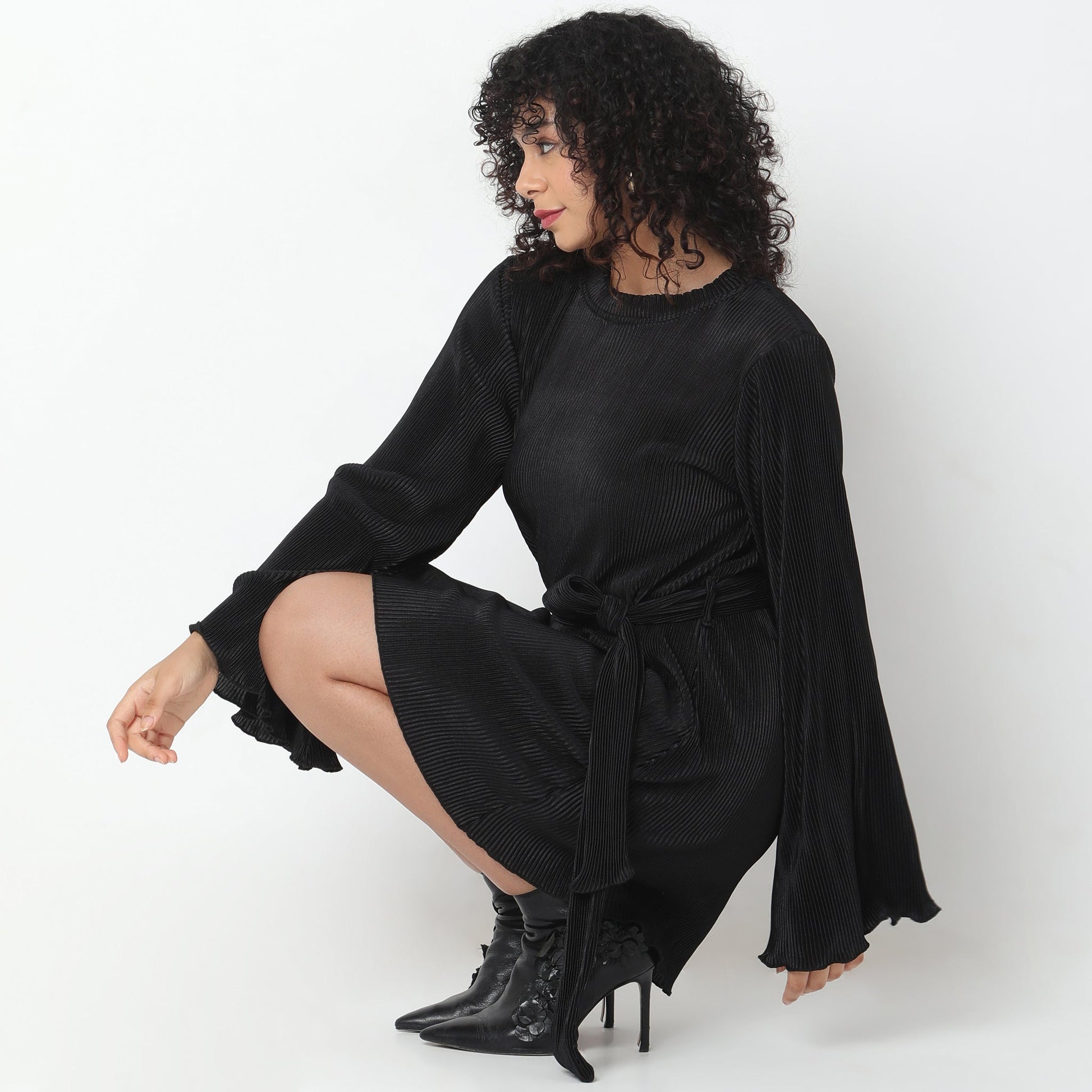 Flare Fit Floral Dress