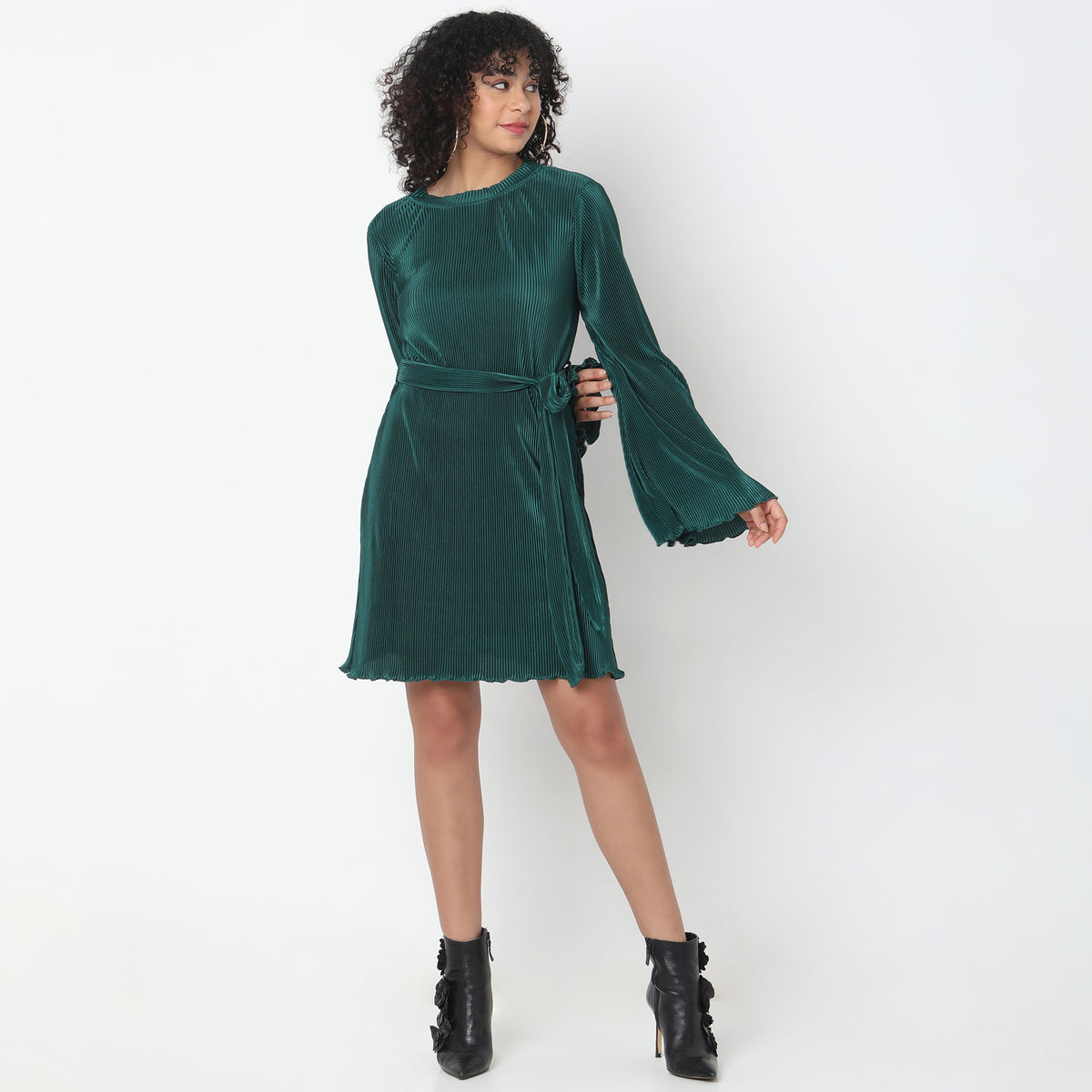 Slim Fit Solid Dress