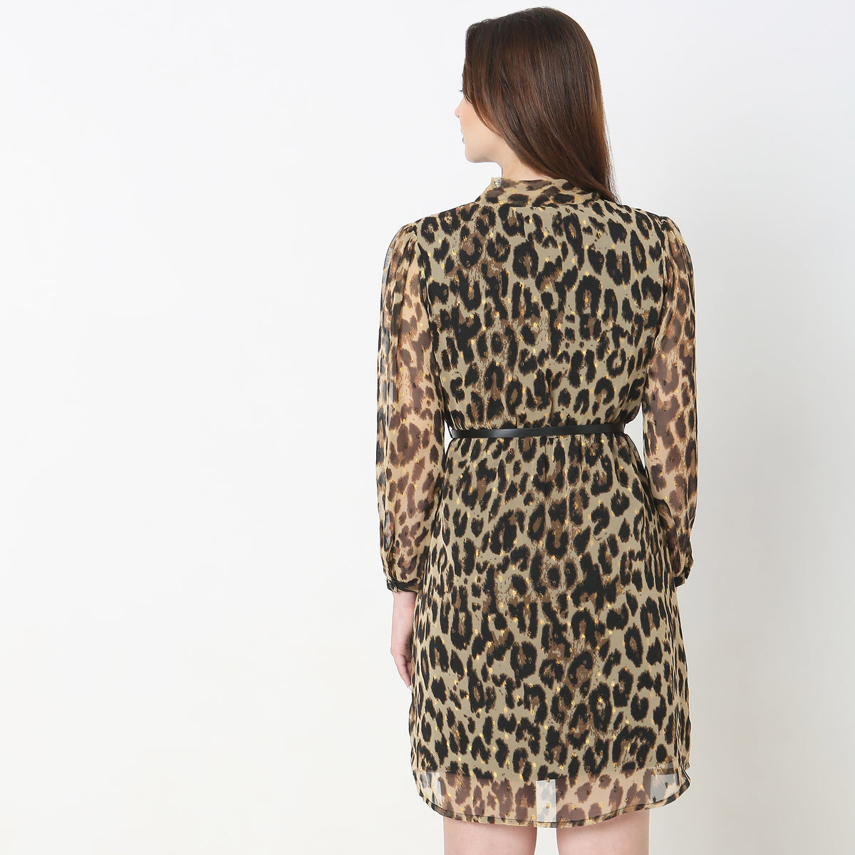 Regular Fit Animal Print Dress