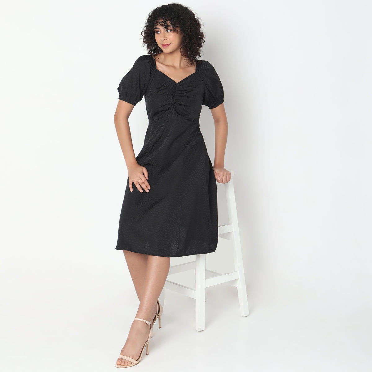 Regular Fit Jacquard Dress