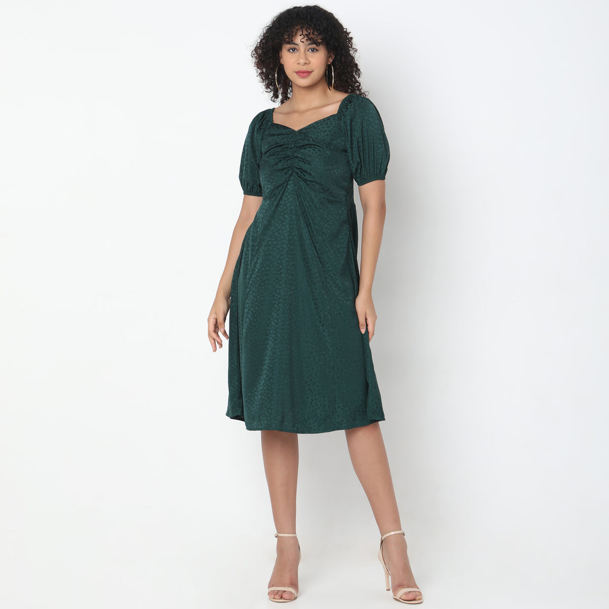 Regular Fit Jacquard Dress