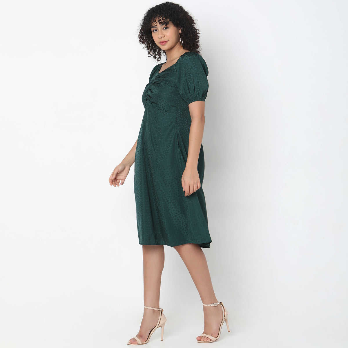 Regular Fit Jacquard Dress