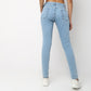 Skinny Fit Solid Mid Rise Jeans
