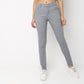 Skinny Fit Solid Mid Rise Jeans