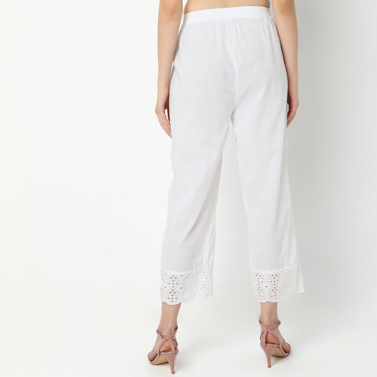 Straight Fit Solid  Ethnic Pants