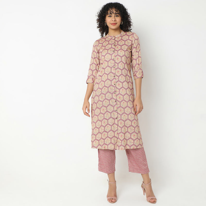 Regular Fit Printed Kurta Sets