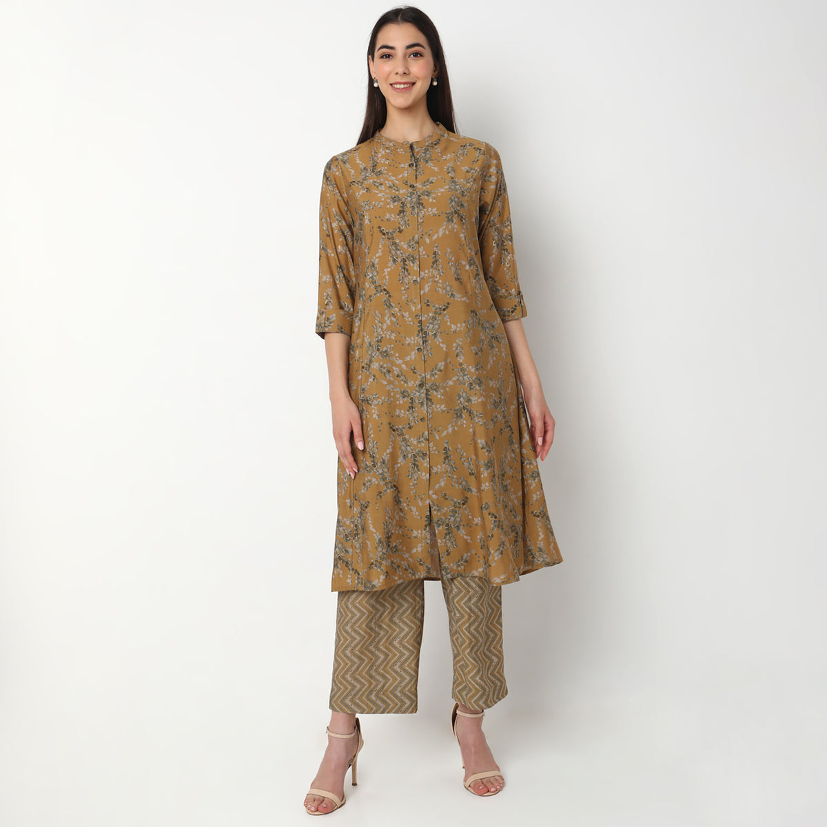 Regular Fit Printed Kurta Set