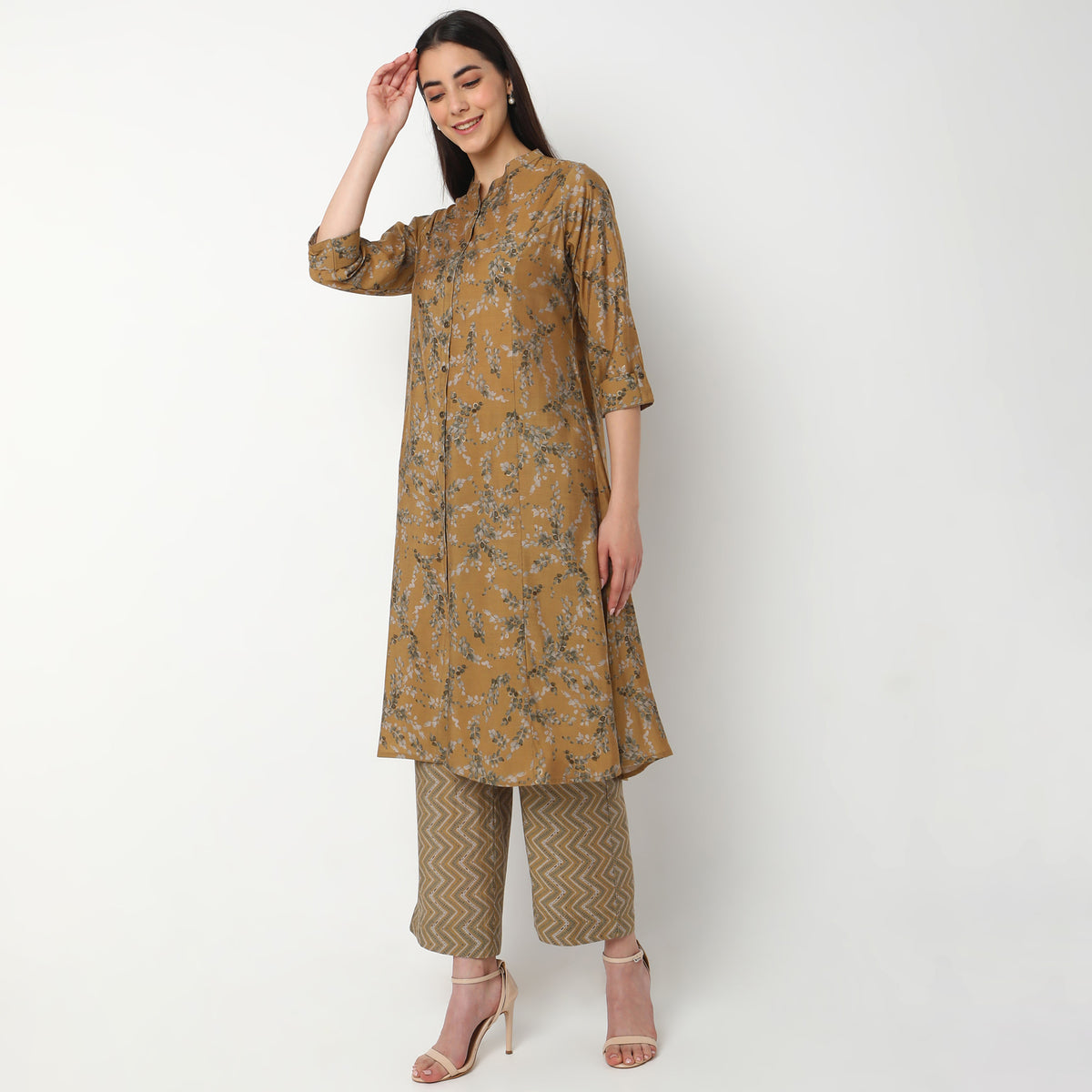 Regular Fit Printed Kurta Set