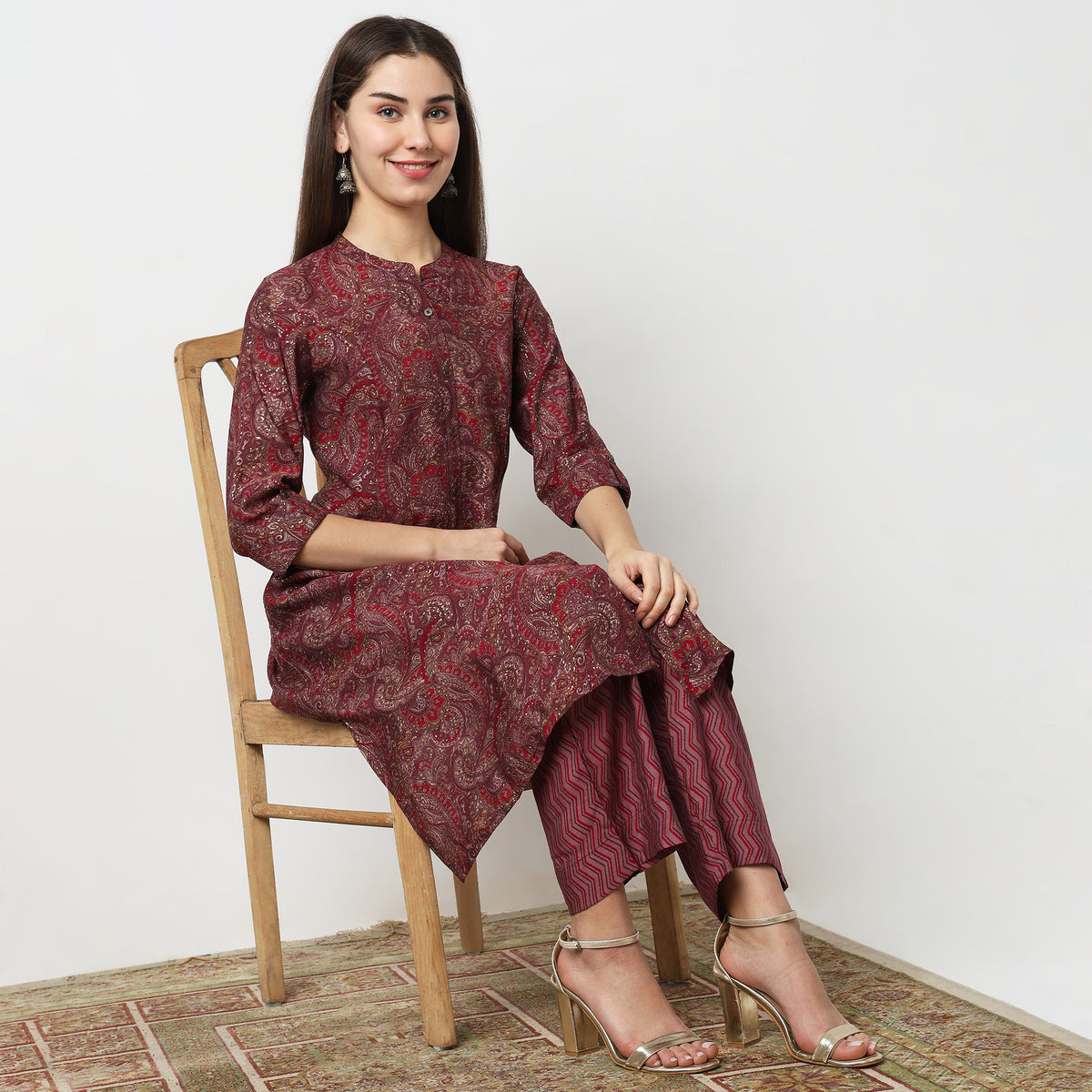 Regular Fit Printed Kurta Sets