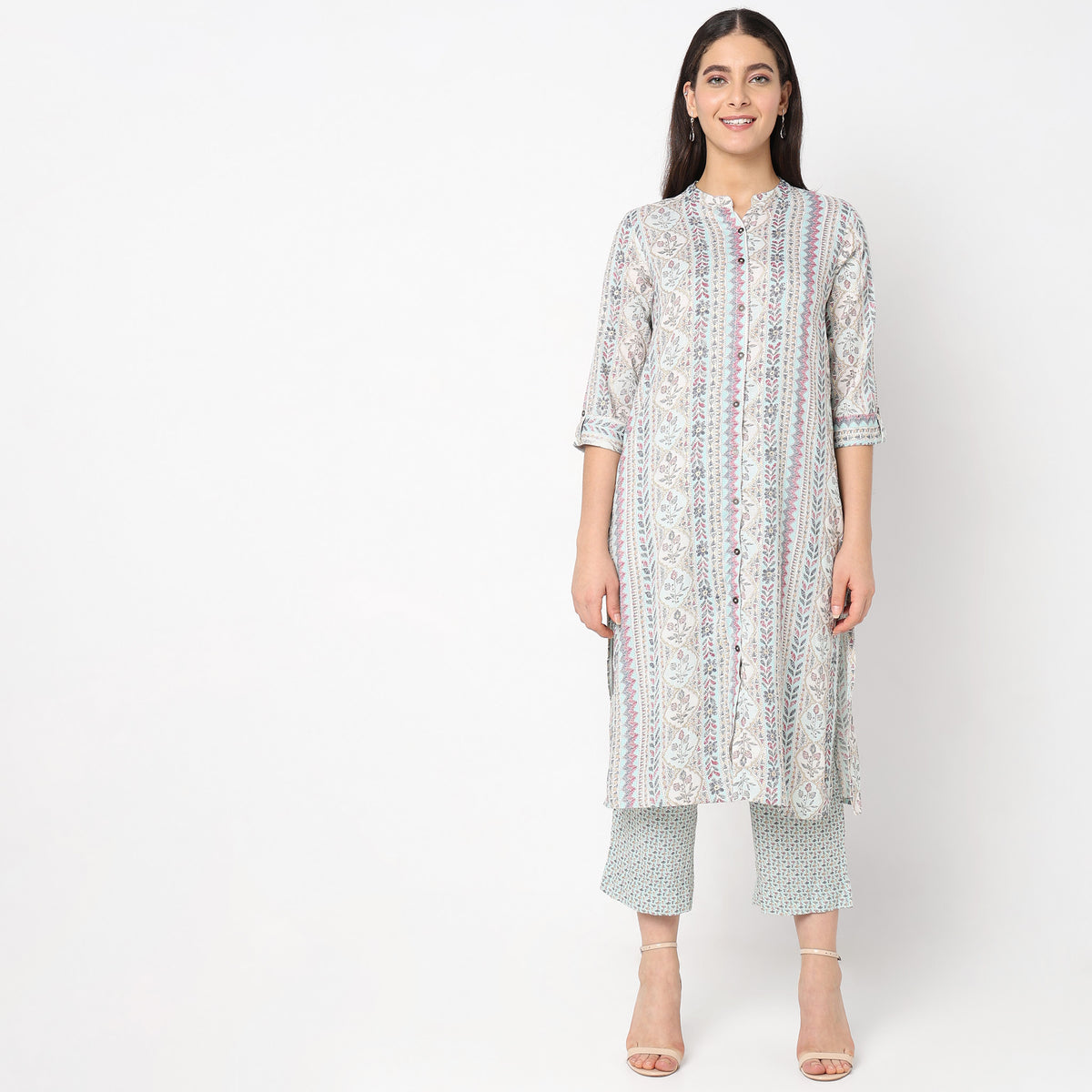 Regular Fit Printed Kurta Set