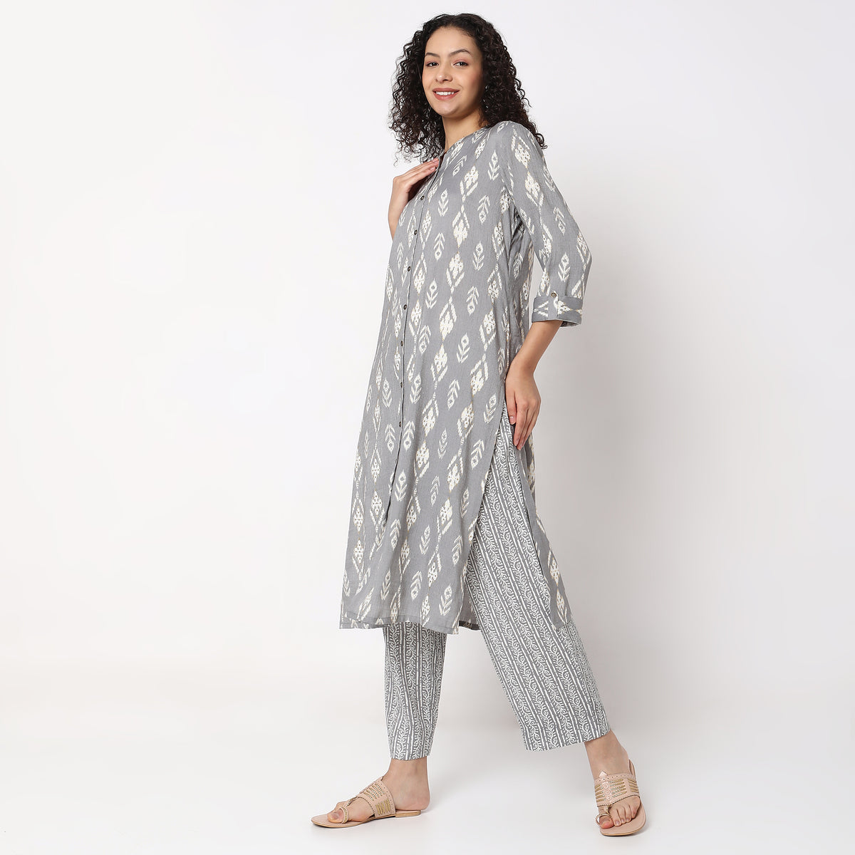 Regular Fit Printed Kurta Set