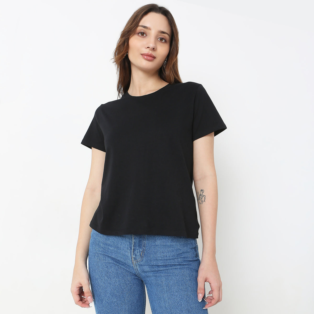 Regular Fit Solid T-Shirt