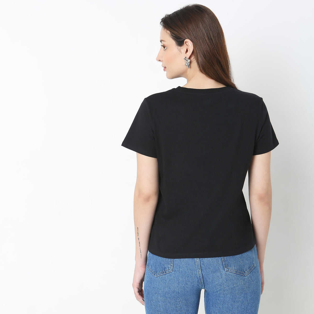 Regular Fit Solid T-Shirt