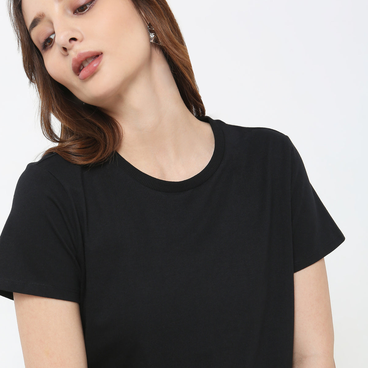 Regular Fit Solid T-Shirt