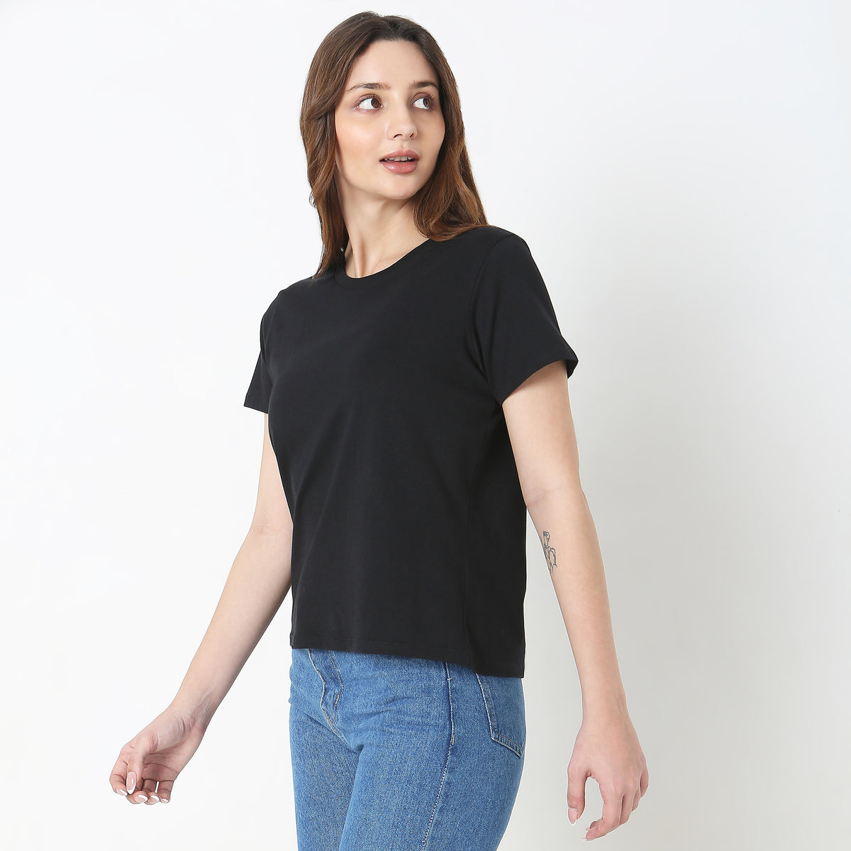 Regular Fit Solid T-Shirt