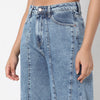 Flare Fit Solid High Rise Jeans
